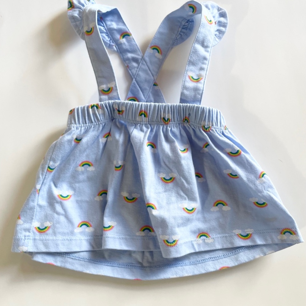 Vintage Retro Vintage Care Bears Overall Skirt Dress 0-3 month One of a Kind!
